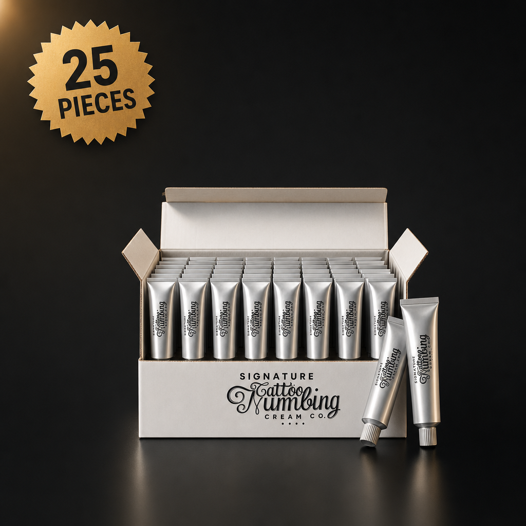 Wholesale case of 25 Signature tattoo numbing cream 10g tubes